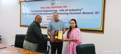 One Day Seminar on Mechanical Engineering - Life of Industry - 27th May 2023 