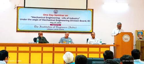 One Day Seminar on Mechanical Engineering - Life&nbsp;of&nbsp;Industry - 27th May 2023